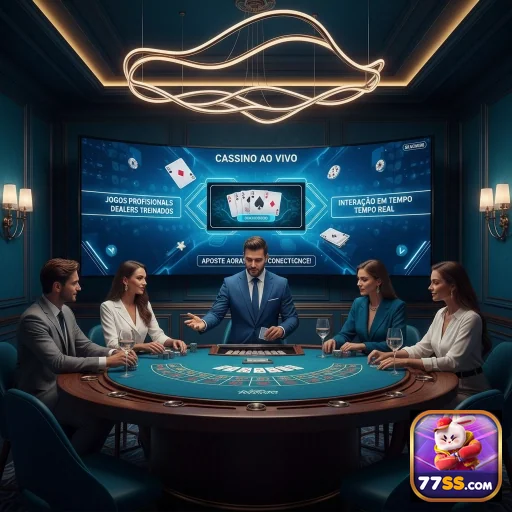 Jogadores em cassino ao vivo na plataforma 77ss com dealers profissionais.