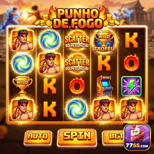 Imagem do slot 'Punho de Fogo' no site 77ss.
